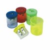 The Pencil Grip Eisen Sharpeners. Two-Hole, 1.5 x 1.75, Assorted Colors, 12PK ESN-51312